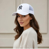 کلاه کپ بیسبالی پشت توری مدل NY