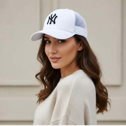 کلاه کپ بیسبالی پشت توری مدل NY