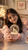 چراغ خواب کریستالی کودکانه سه بعدی مدل کرومی