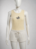 تاپ کبریتی زنانه زرد کَره ای مدل وال