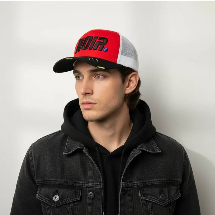 کلاه کپ بیسبالی پشت توری مدل Trukcker Cap Noir