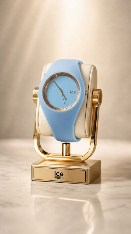 ساعت مچی زنانه طرح ice مدل آسمان آبی