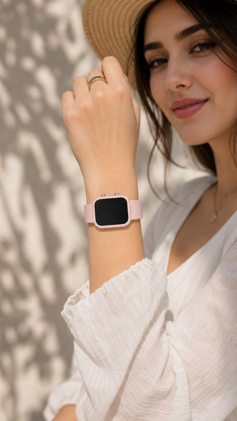 ساعت مچی زنانه طرح هوشمند مدل Smart Pink