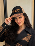 کلاه کپ بیسبالی پشت توری مدل FENDI