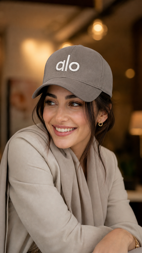 کلاه کپ بیسبالی مدل alo طوسی