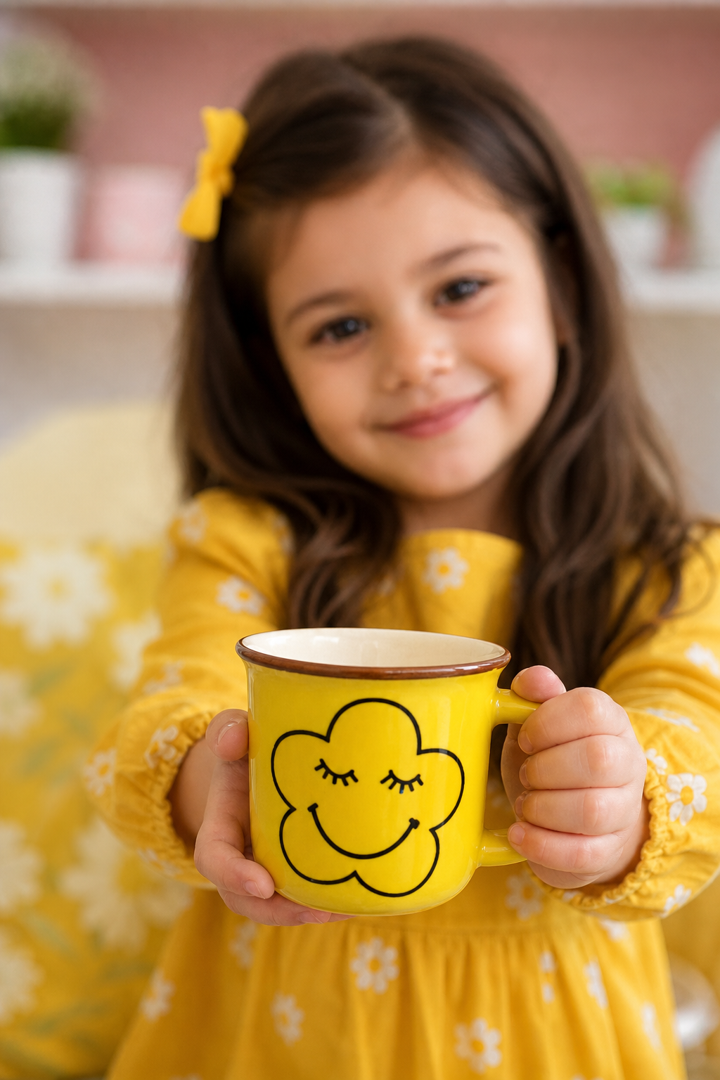 فنجان چای / قهوه خوری مدل ابر خندان