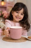 فنجان چای / قهوه خوری سرامیکی صورتی