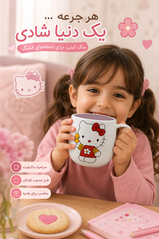 ماگ سرامیکی مدل کیتی