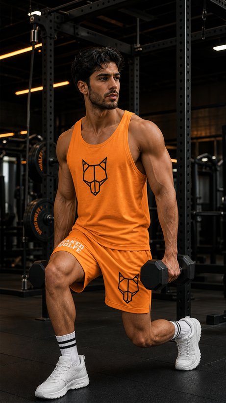 ست تاپ و شلوارک مدل NAKED WOLFE
