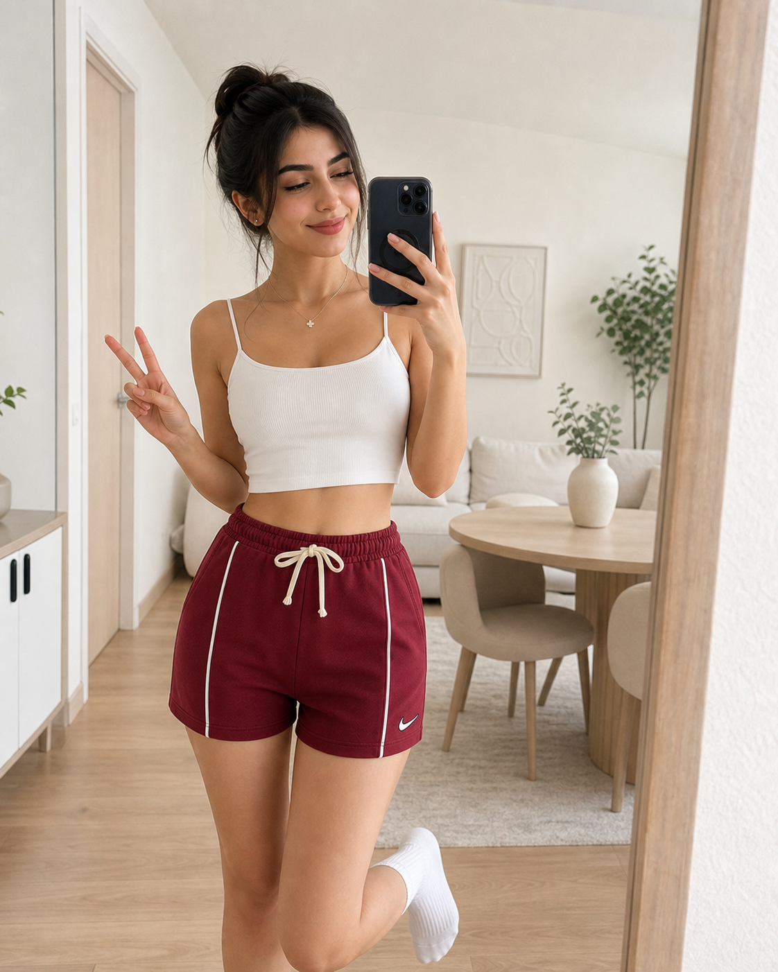 شلوارک اسپرت زنانه گلکسی  مدل نایکی
